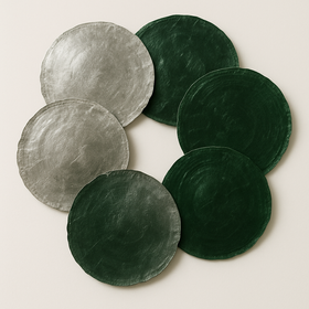 Muszle Capiz 7–11 cm 12 szt – GrandDeco Naturalne, perłowe krążki do dekoracji świątecznych i zimowych aranżacji