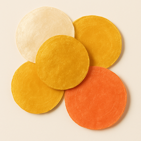 Muszle Capiz 7–11 cm 12 szt – GrandDeco Naturalne, perłowe krążki do dekoracji świątecznych i zimowych aranżacji