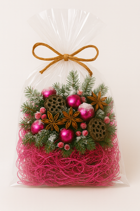 Zimowa dekoracja „Pink Frost” – kolekcja GrandDeco