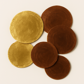 Muszle Capiz 7–11 cm 12 szt – GrandDeco Naturalne, perłowe krążki do dekoracji świątecznych i zimowych aranżacji