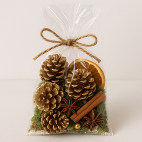 Dekoracja naturalna GrandDeco „Złoty las” – 0,5 l