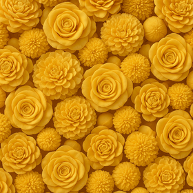 Kwiaty shola żółte 60 szt 2–6 cm do zimowych dekoracji, stroików, wianków DIY