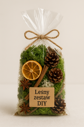 Dekoracja naturalna do naczynia – kolekcja GrandDeco „Leśny urok” (0,5 l)